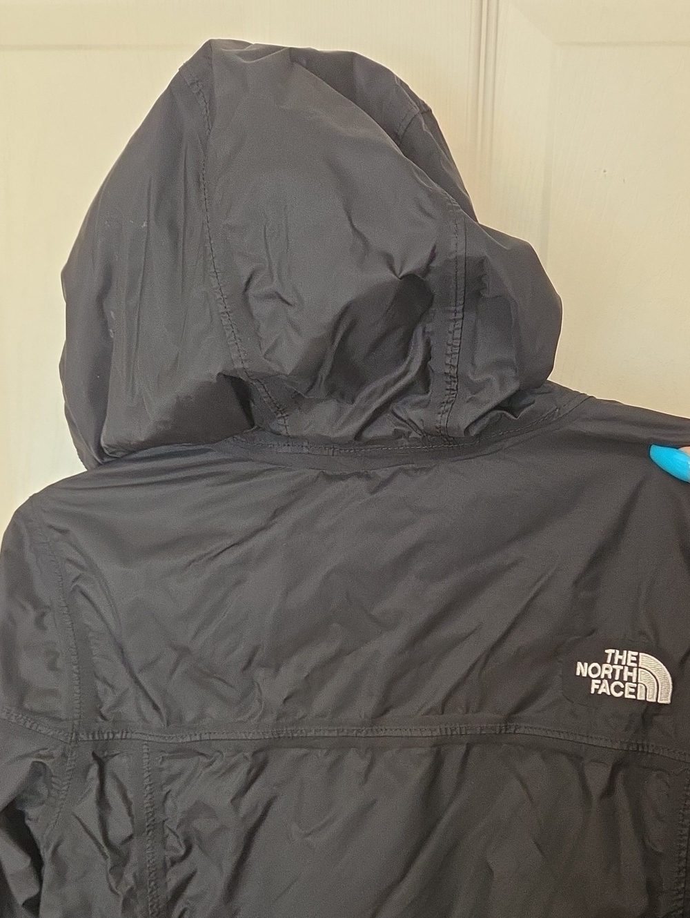 The North Face Girls Black Packable Rain Jacket with Hood Size Large 14/16 - Picture 7 of 8